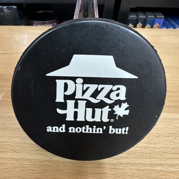 Peterborough Petes OHL Puck - InGlasCo Canada - Pizza Hut Sponsor Back - Picture 2 of 2